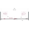 Душевая дверь BELBAGNO SOFT_CLOSE-2-BF-1-160-C-GM