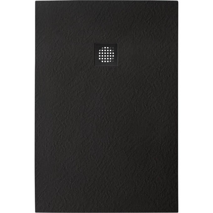 Душевой поддон из искусственного мрамора BELBAGNO TRAY-MR-UNO-AH-120/90-35-NERO-NO